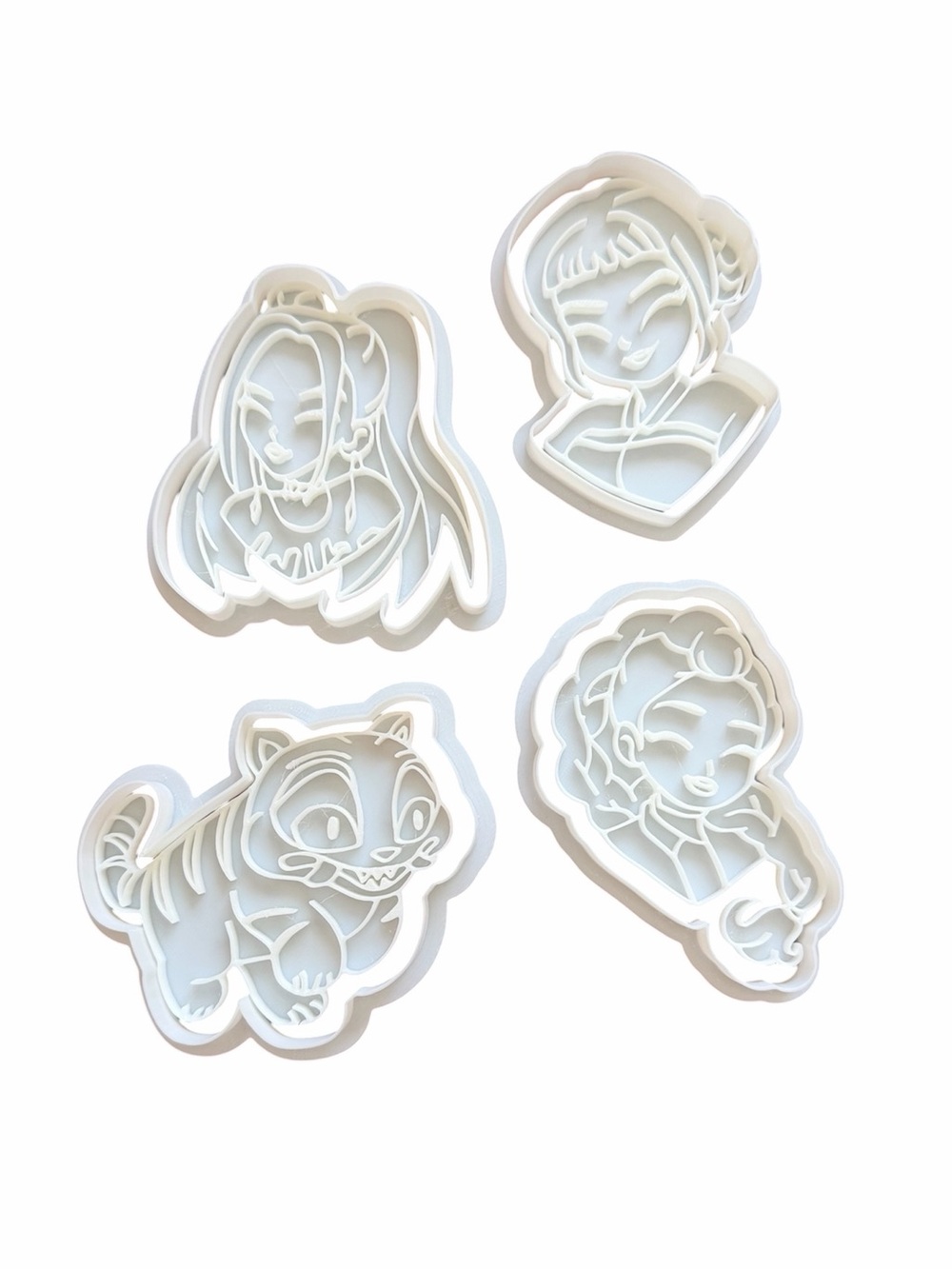Kpop Demon Hunters Huntrix Cookie Cutter Stamp Set 3D Printed Anime Baking Tool